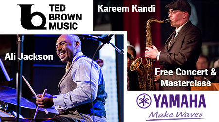 Learn more about a free concert and masterclass with saxophonist Kareem Kandi and drummer Ali Jackson.