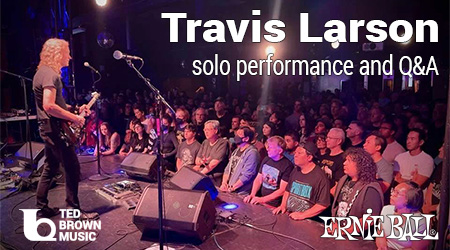 Learn more about a free solo guitar concert with Travis Larson.