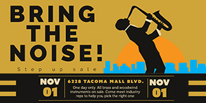 Ted Brown Music's biggest brass and woodwind instrument sale of the year.