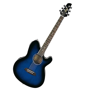 Ibanez TCY10E Talman Series Acoustic-Electric Guitar - Transparent Blue Sunburst