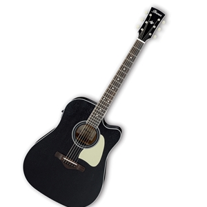 Ibanez AW360CE Artwood Series Acoustic-Electric Guitar - Weathered Black Open Pore Finish