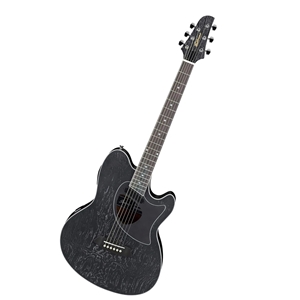 Ibanez TCM50 Talman Acoustic Electric Guitar - Galaxy Black Open-Pore Finish