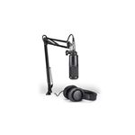 Audio Technica AT2020PK Large Diaphragm Condenser Microphone Podcast Package