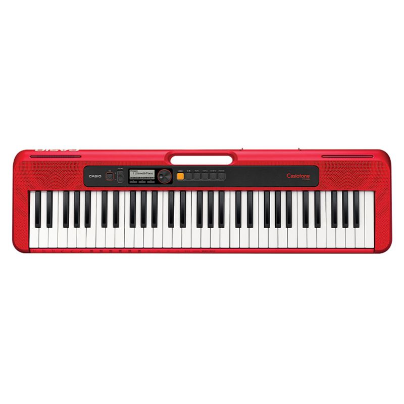 red casio keyboard