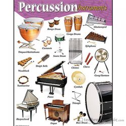 Music Treasures Poster Set Percussion Instruments