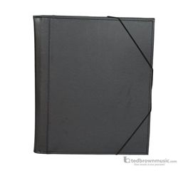 Music Folder Protec Big Band Plastic Gusseted Pockets 14"x12.5" Black