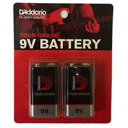 D'Addario 9V 2 Pack Batteries