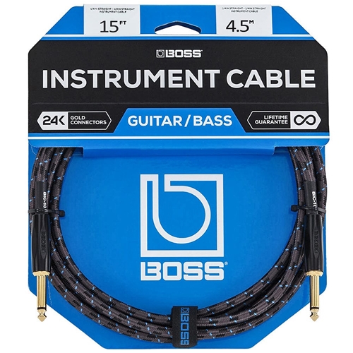 BOSS BIC-15 15-ft Straight Instrument Cable
