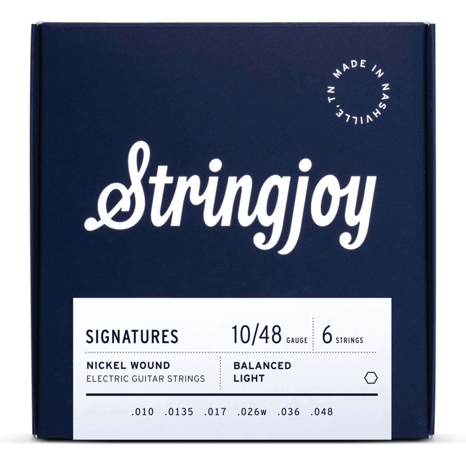 Stringjoy Signatures Balanced Light Gauge Nickel Wound Electric Guitar Strings