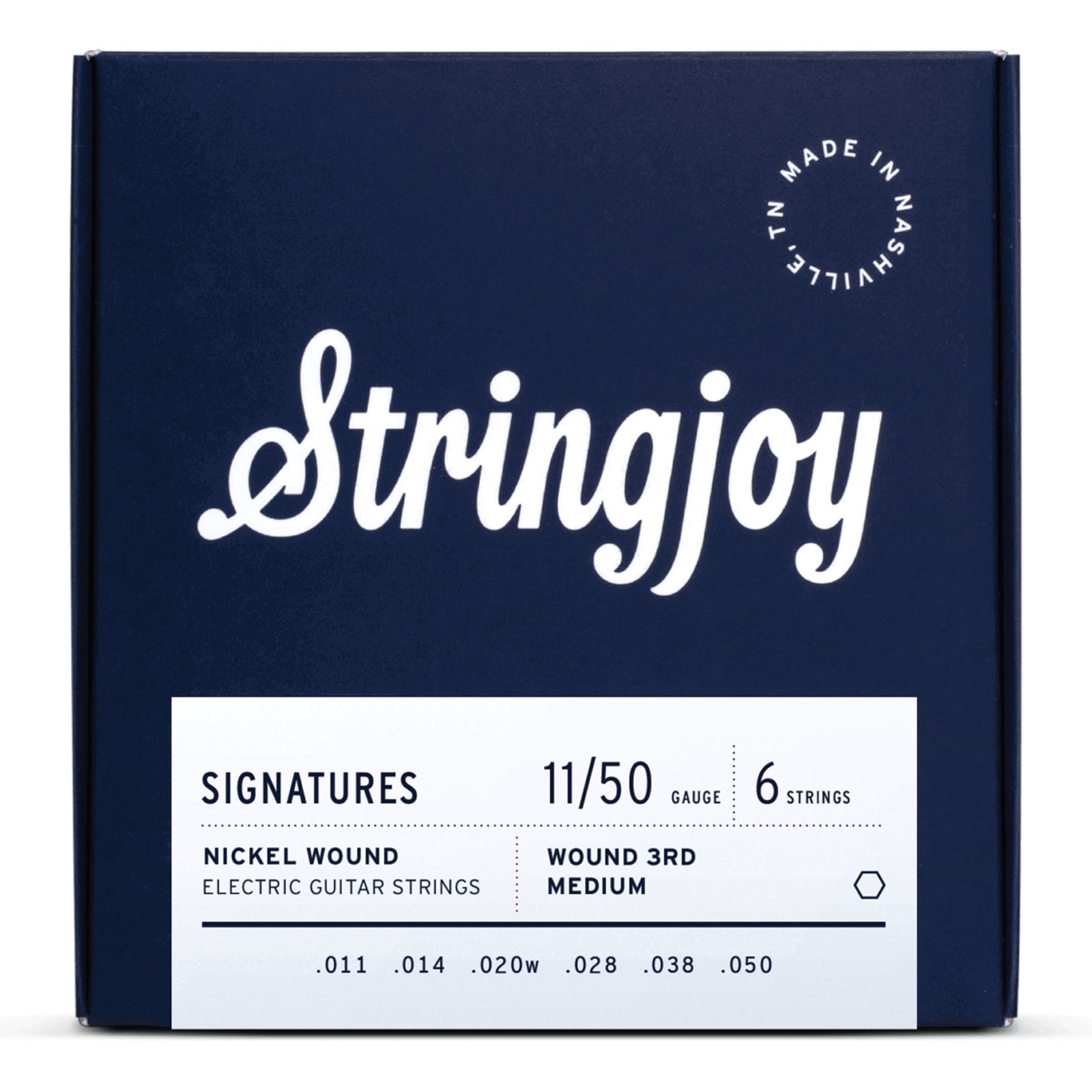 Stringjoy Signatures Balanced Medium Gauge Nickel Wound Electric Guitar Strings