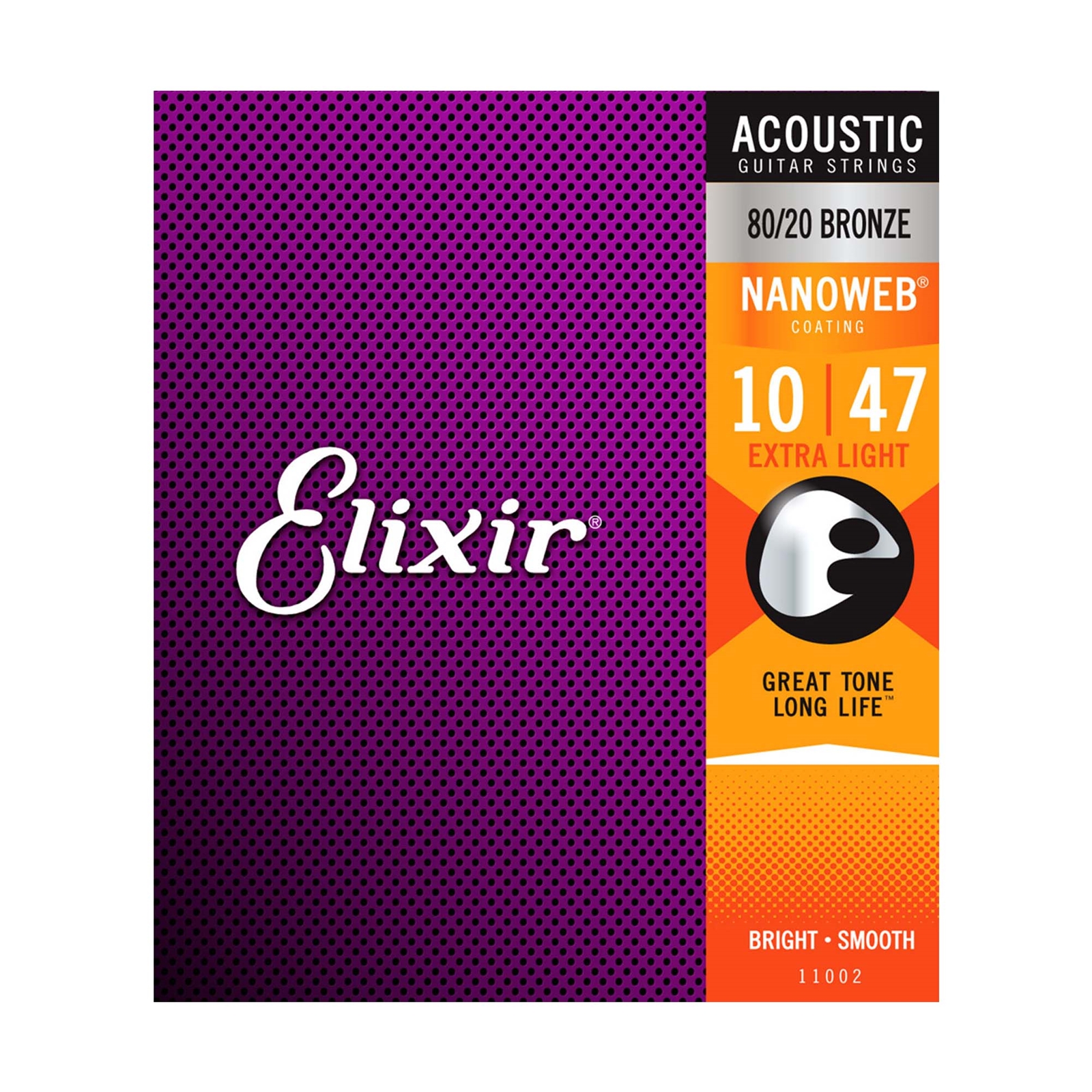 Elixir 10-47 Extra Light Nanoweb Acoustic Guitar String Set