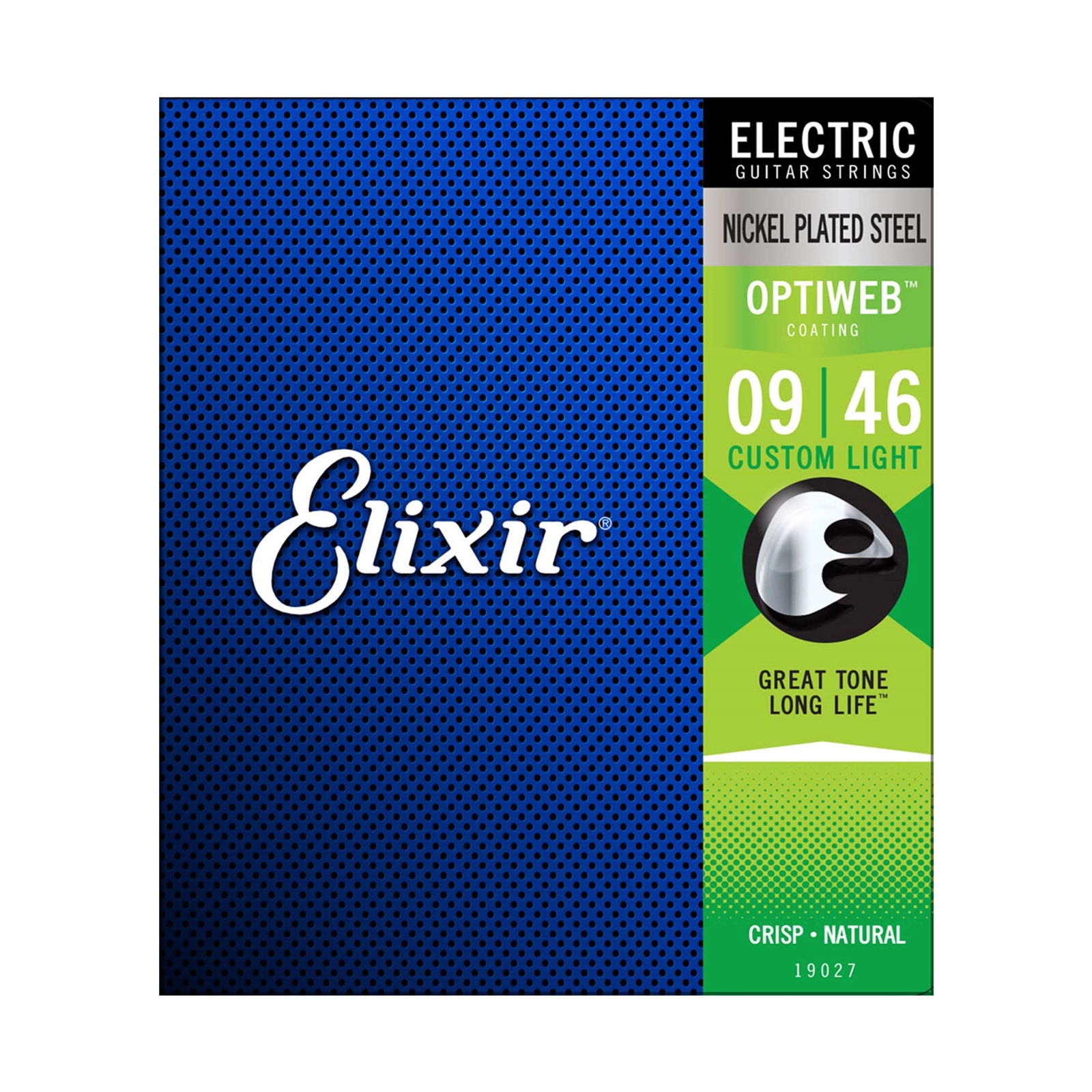 Elixir 09-46 Custom Light Optiweb Electric Guitar String Set