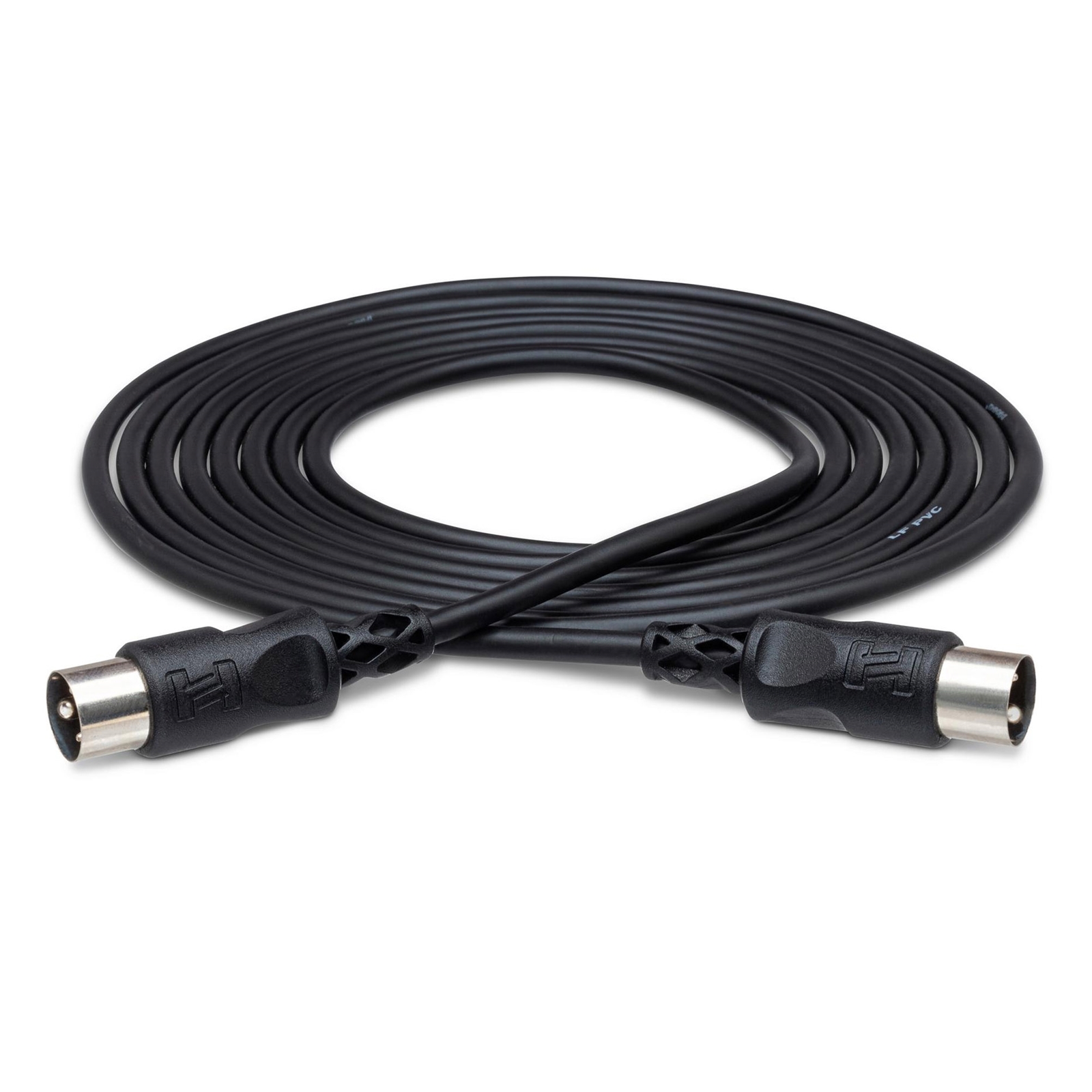 Hosa MID-301BK Straight-to-Same MIDI Cable - 1ft