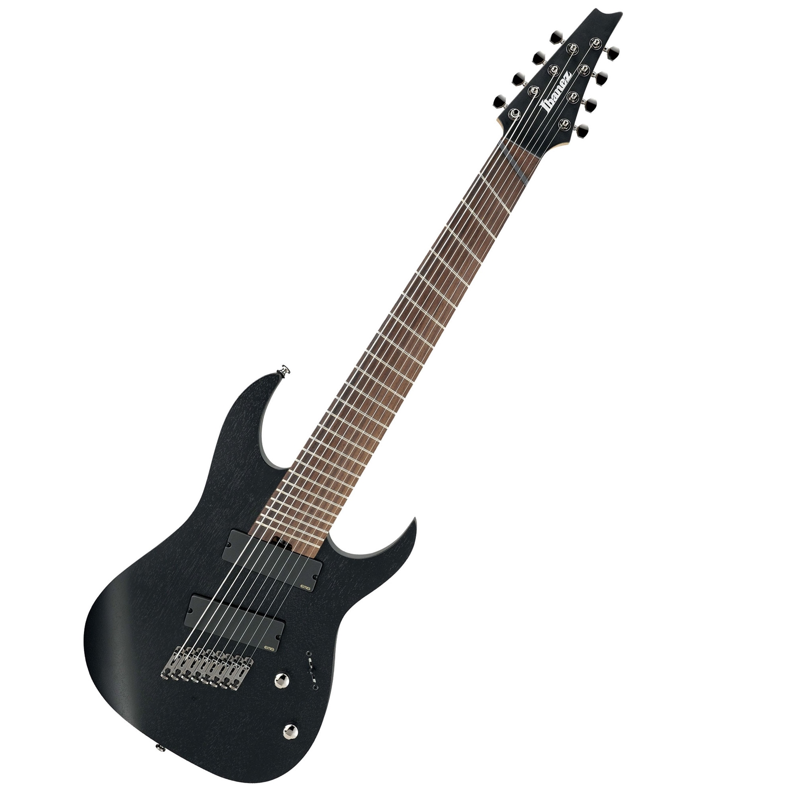 Ibanez RG Iron Label RGIM8MH 8-String Electric Guitar - Weathered Black Finish