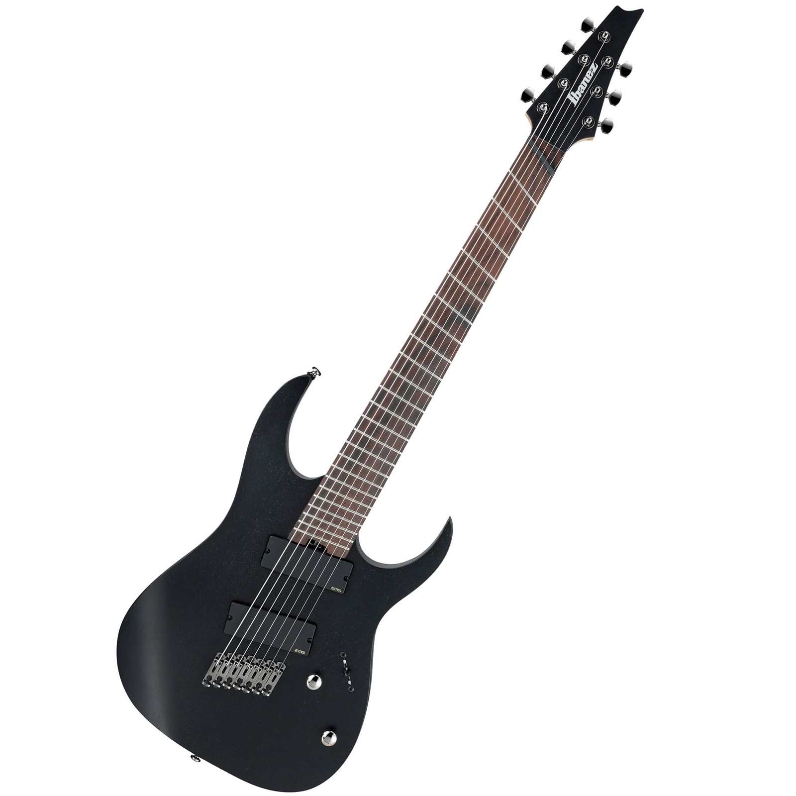 Ibanez RG Iron Label 7-String Guitar RGIM7MH - Weathered Black Finish