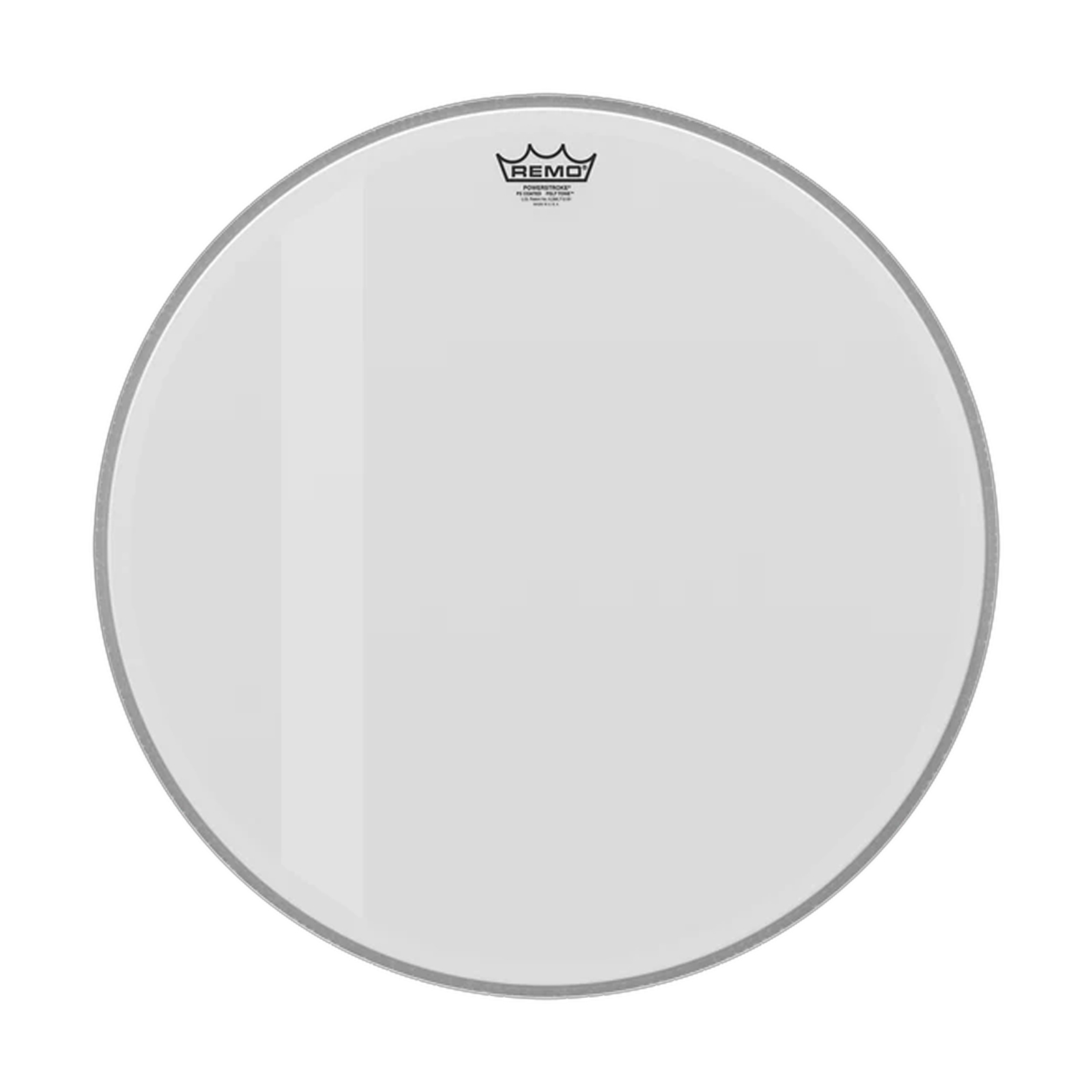 Remo P3-1020-00-FLT Bass Drum Head 20" Felt Tone Powerstroke III Hazy