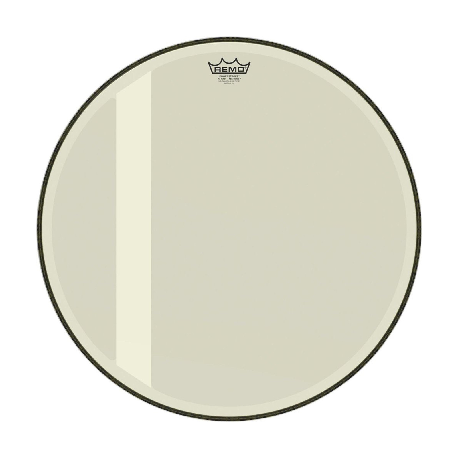 Remo P3-1022-00-FLT Bass Drum Head 22" Felt Tone Powerstroke III Hazy